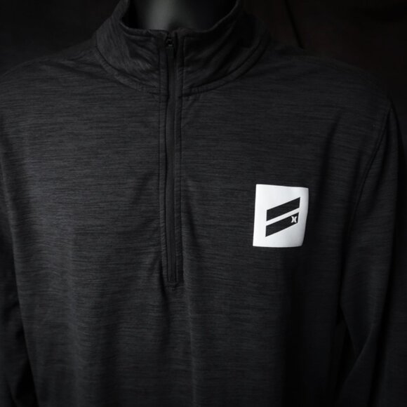 Hurley Gray Stretch Performance Qtr Zip Jacket (L) OMG! 😎 - Picture 8 of 11